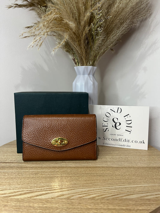 Mulberry Cross Grain Oak Classic Wallet - Second Edit