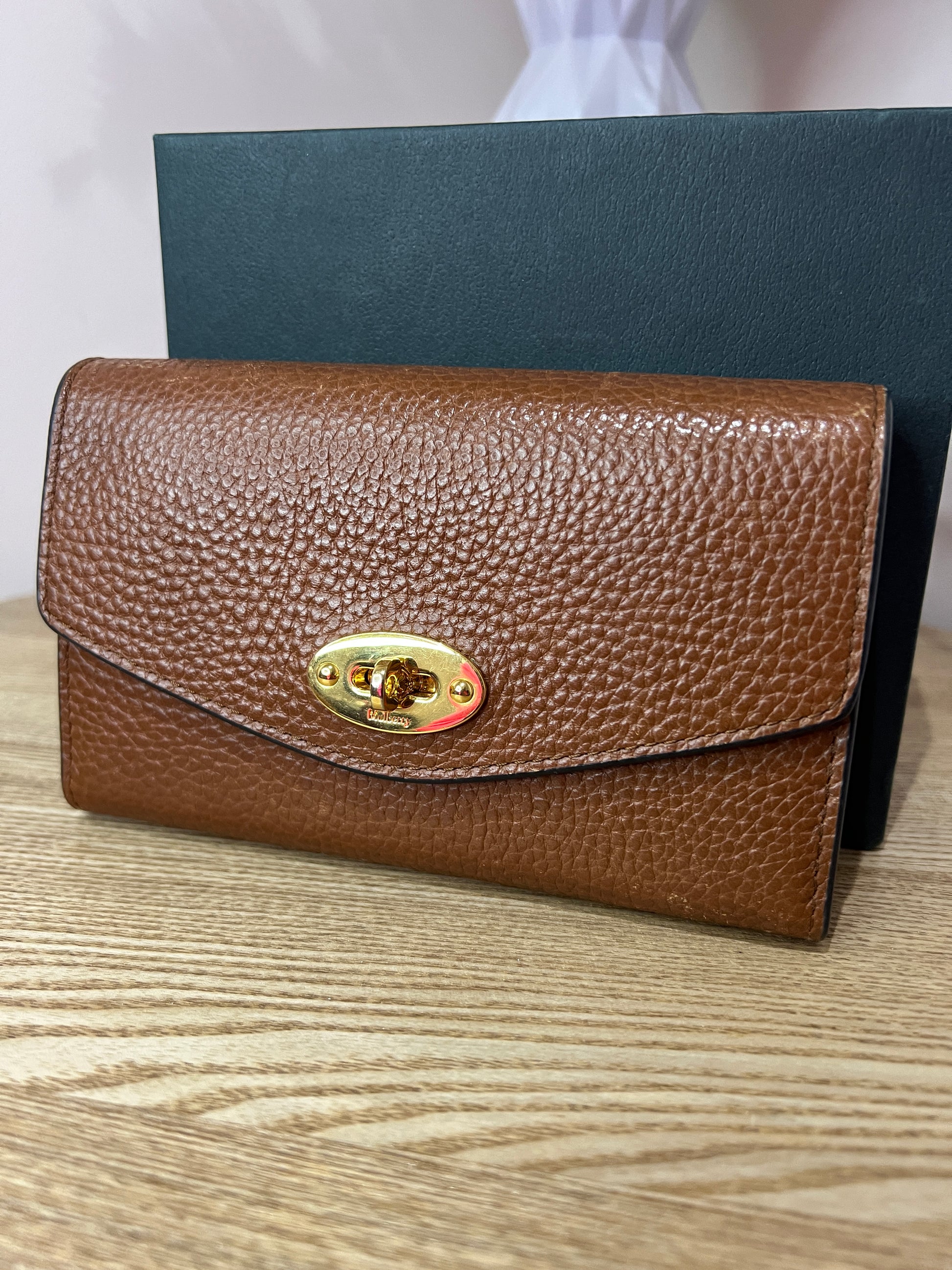 Mulberry Cross Grain Oak Classic Wallet - Second Edit