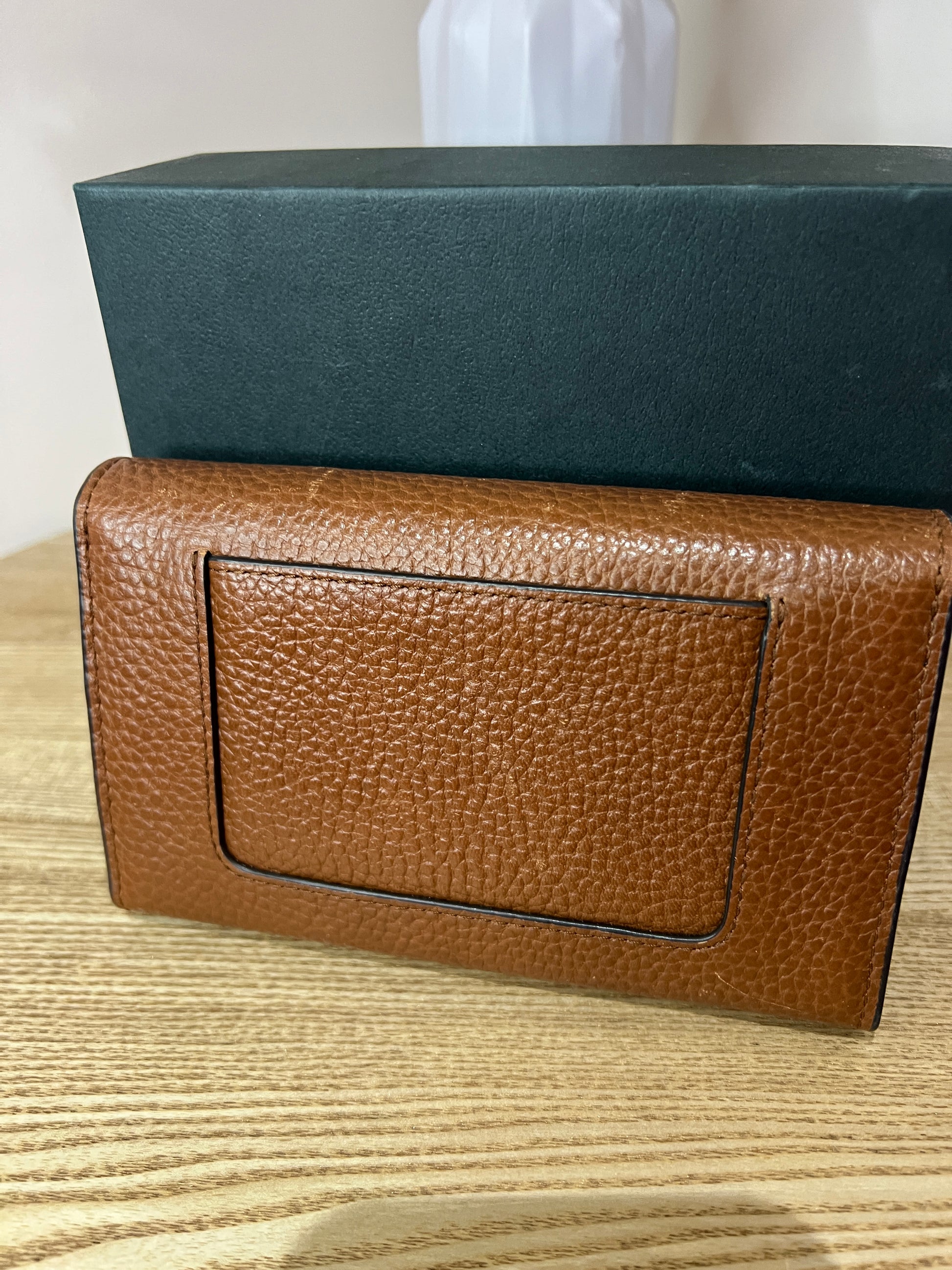 Mulberry Cross Grain Oak Classic Wallet - Second Edit