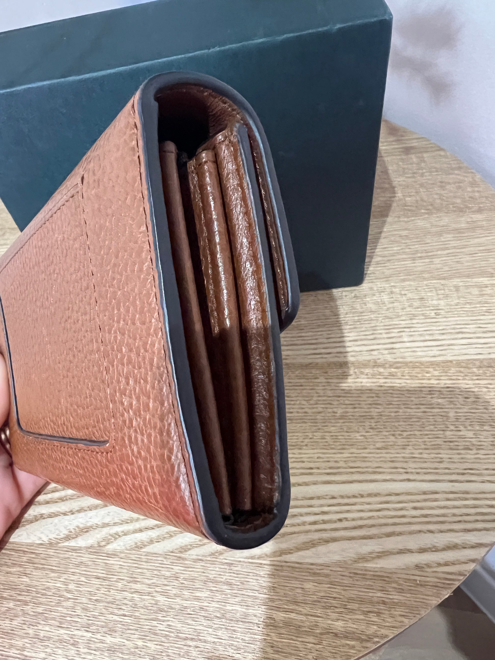 Mulberry Cross Grain Oak Classic Wallet - Second Edit