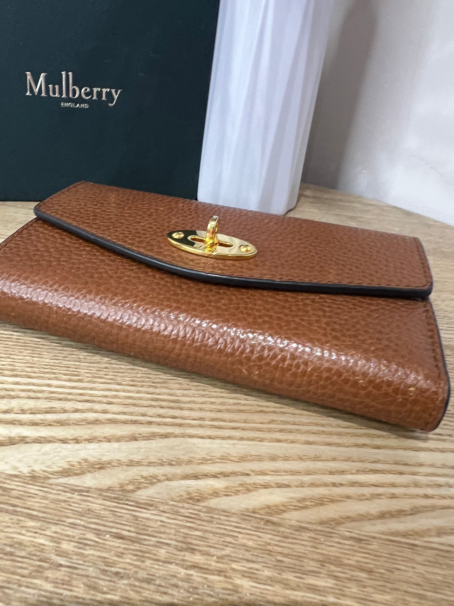 Mulberry Cross Grain Oak Classic Wallet - Second Edit