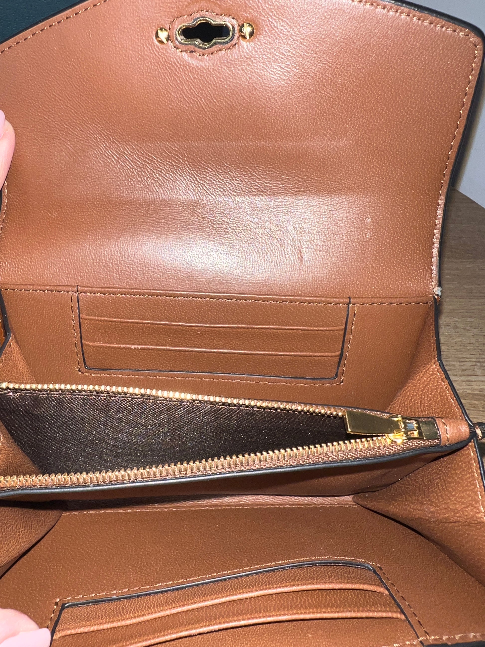 Mulberry Cross Grain Oak Classic Wallet - Second Edit