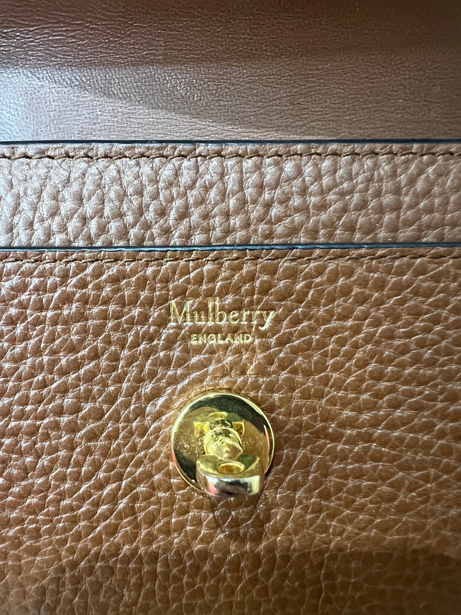 Mulberry Cross Grain Oak Classic Wallet - Second Edit