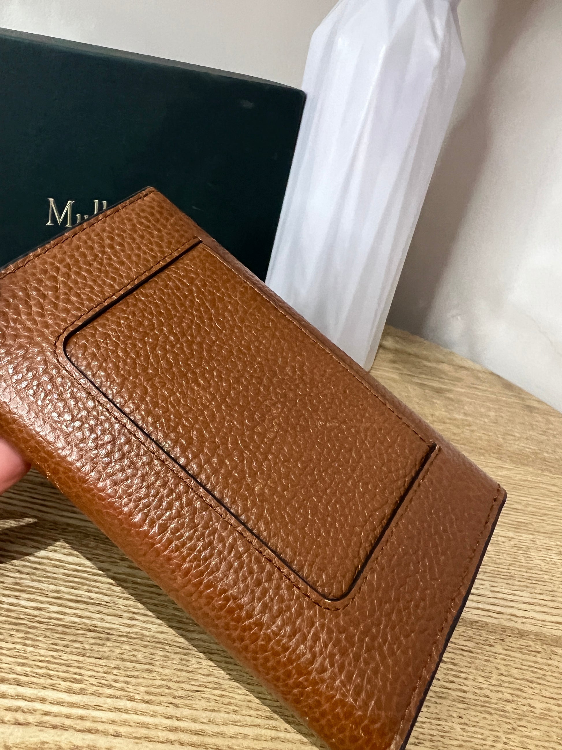 Mulberry Cross Grain Oak Classic Wallet - Second Edit