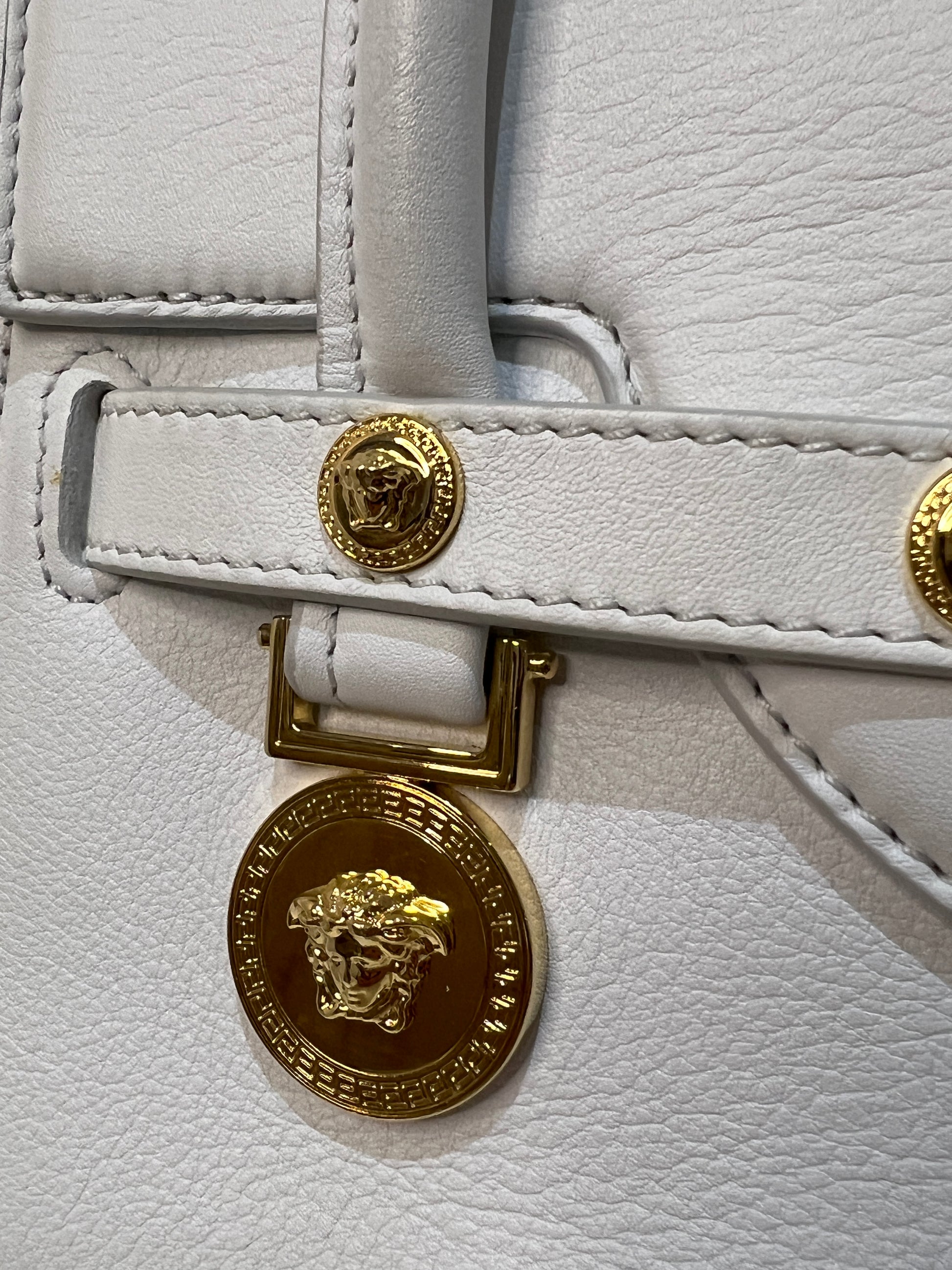 Versace The Signature White Leather Handbag - Second Edit