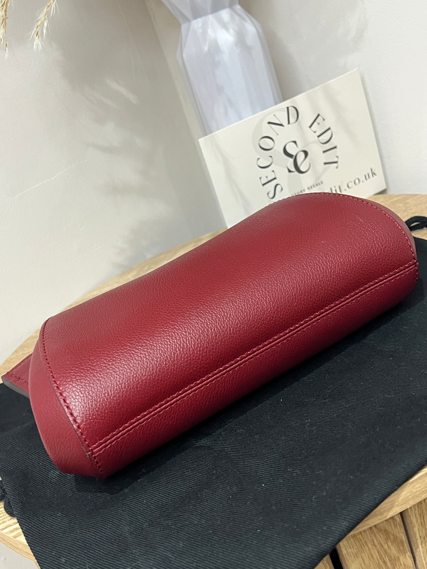Cartier Red Leather C De Cartier Clutch Bag