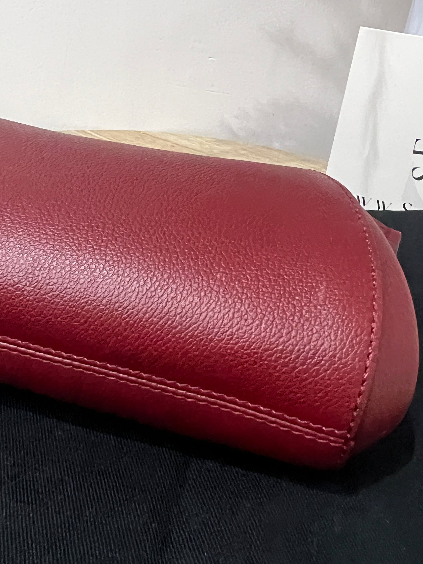 Cartier Red Leather C De Cartier Clutch Bag