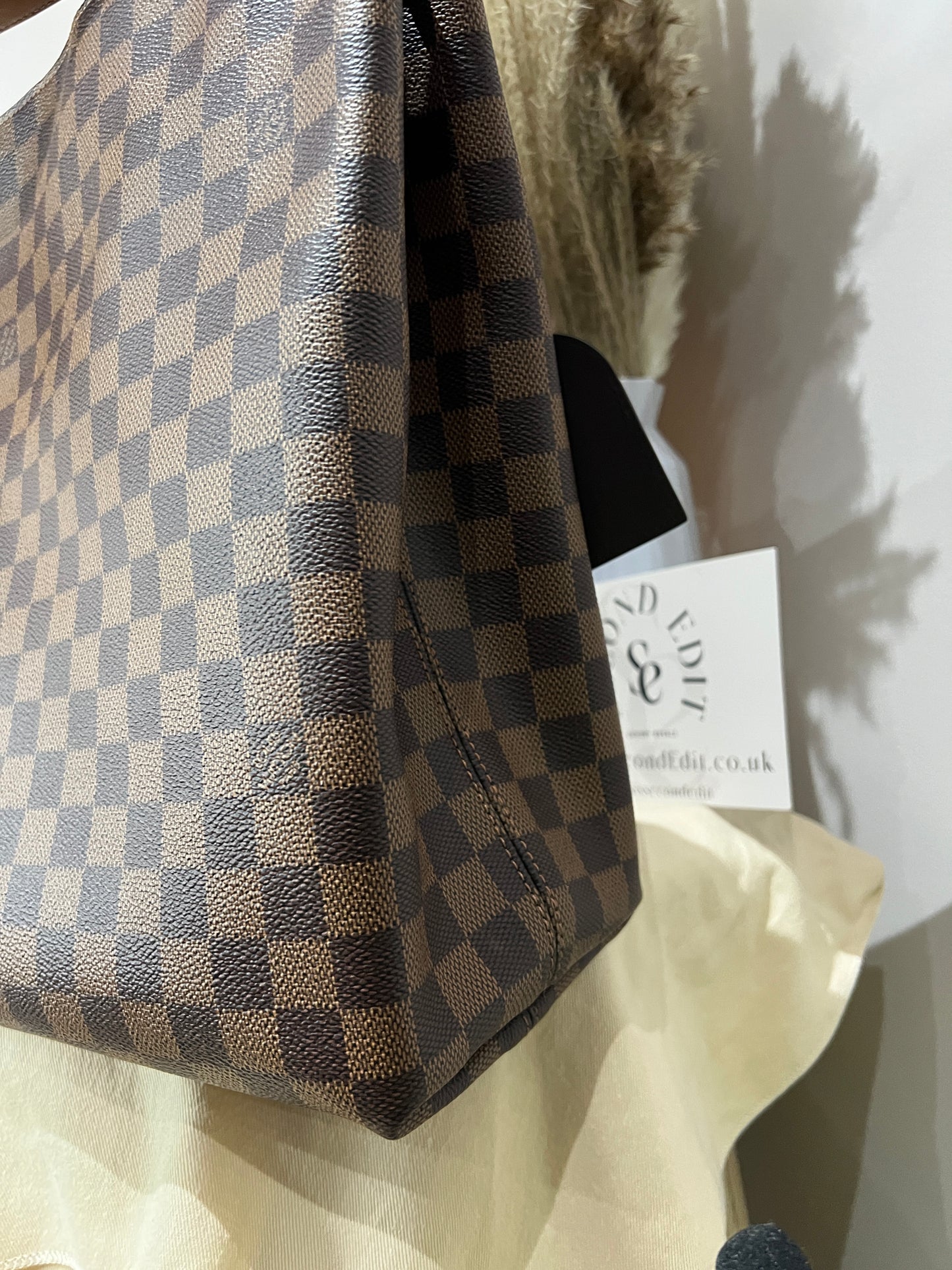 Louis Vuitton Graceful MM Tote in Damier Ebene
