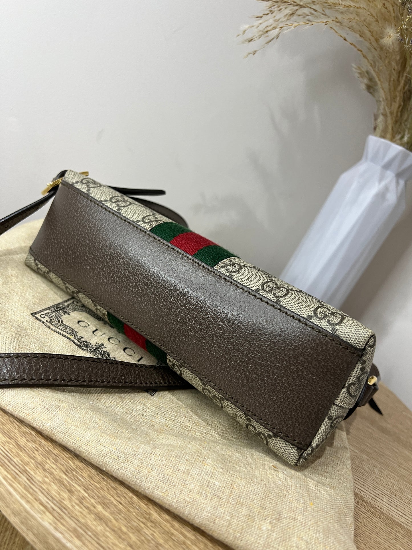 Gucci GG Supreme Small Ophidia Round Top Crossbody Bag