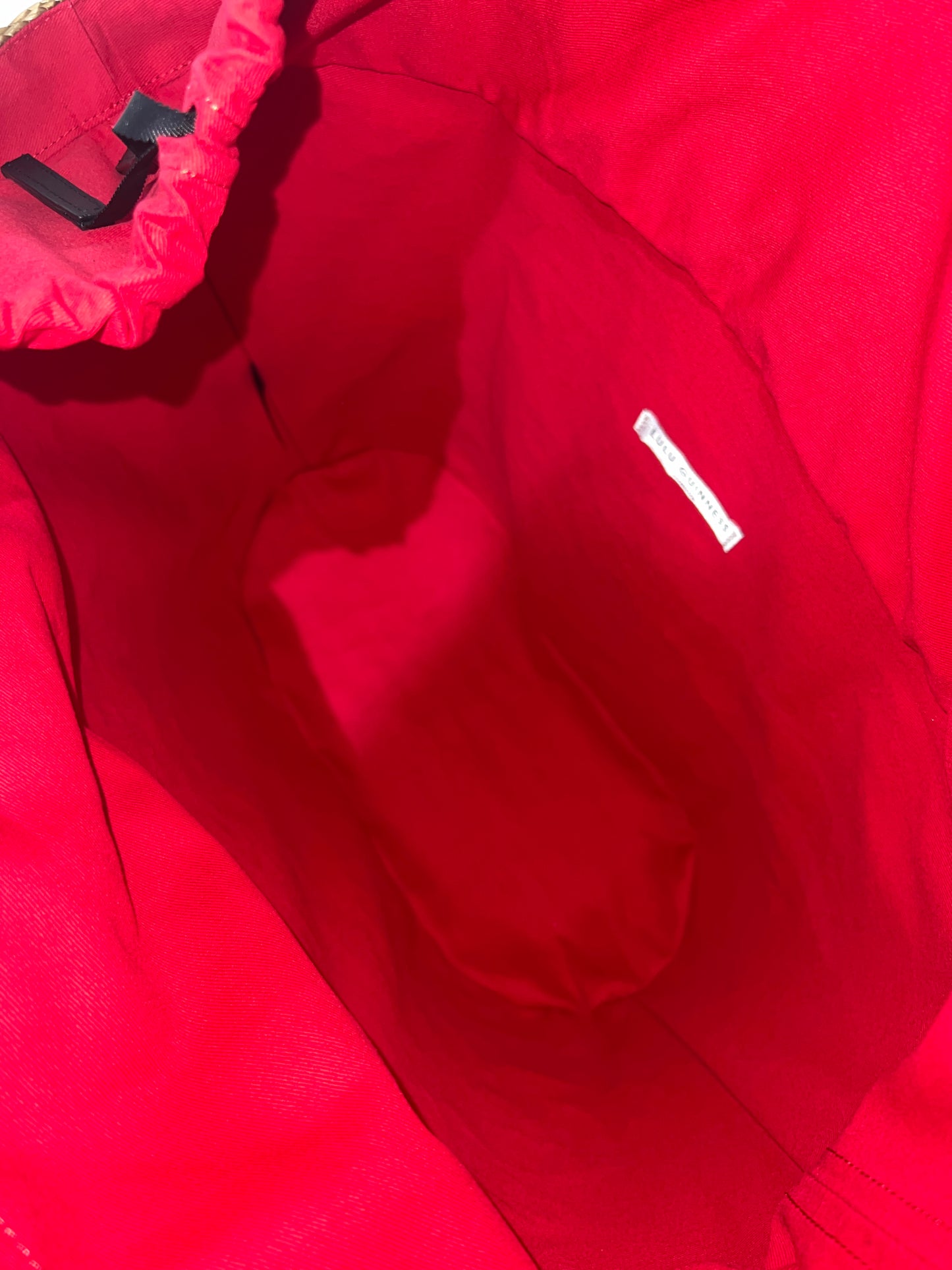 Lulu Guinness Natural Straw Daisy Suzy Tote Bag
