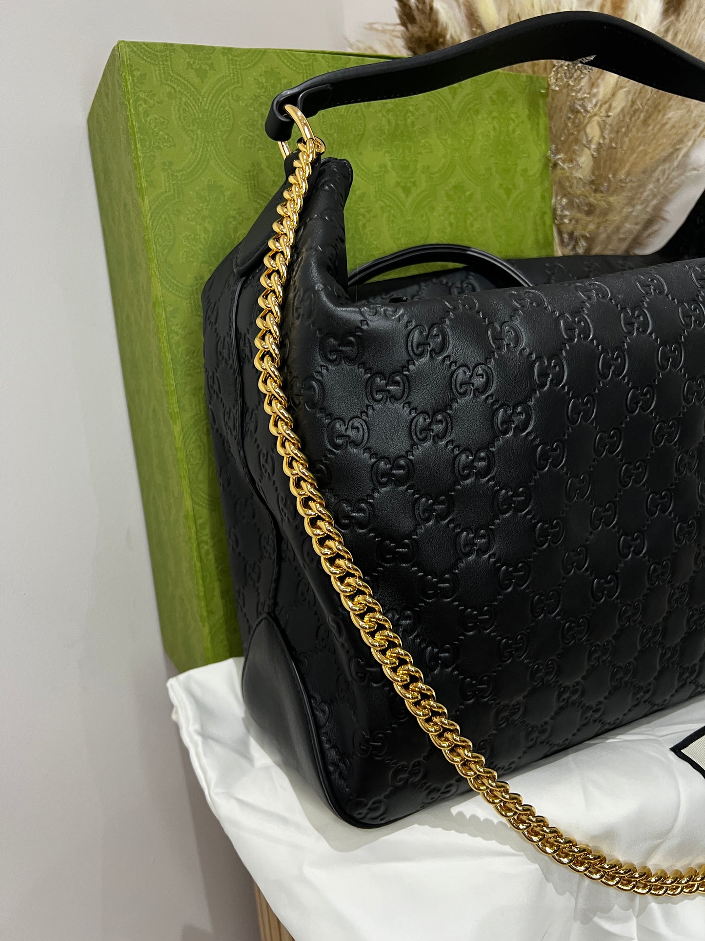 Gucci Hobo Leather Handbag
