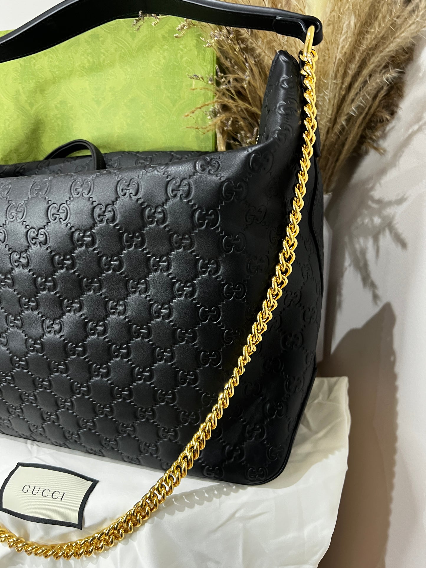 Gucci Hobo Leather Handbag