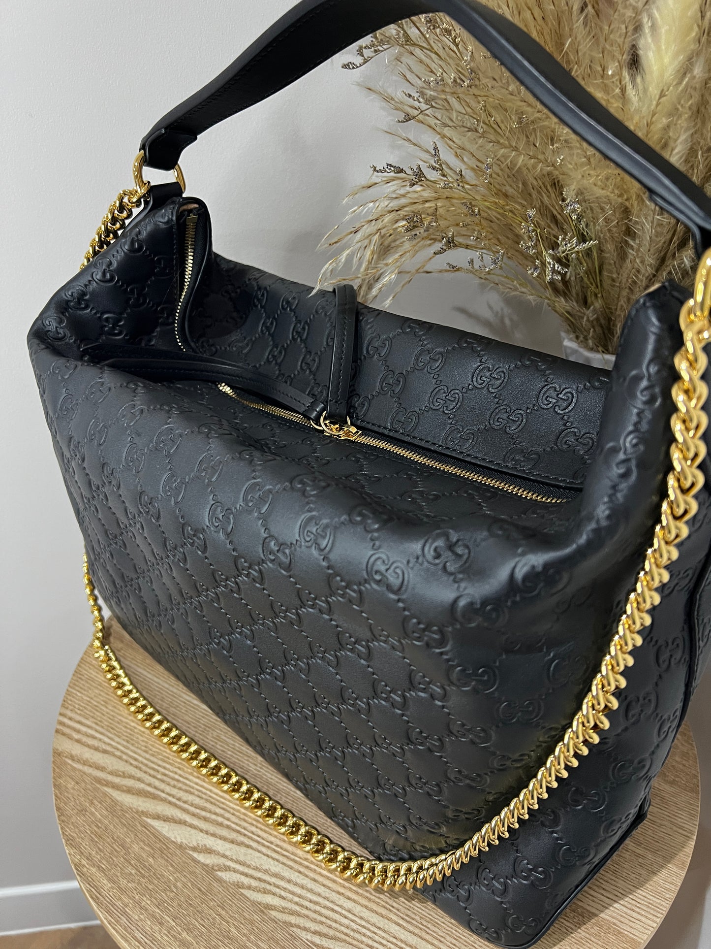 Gucci Hobo Leather Handbag