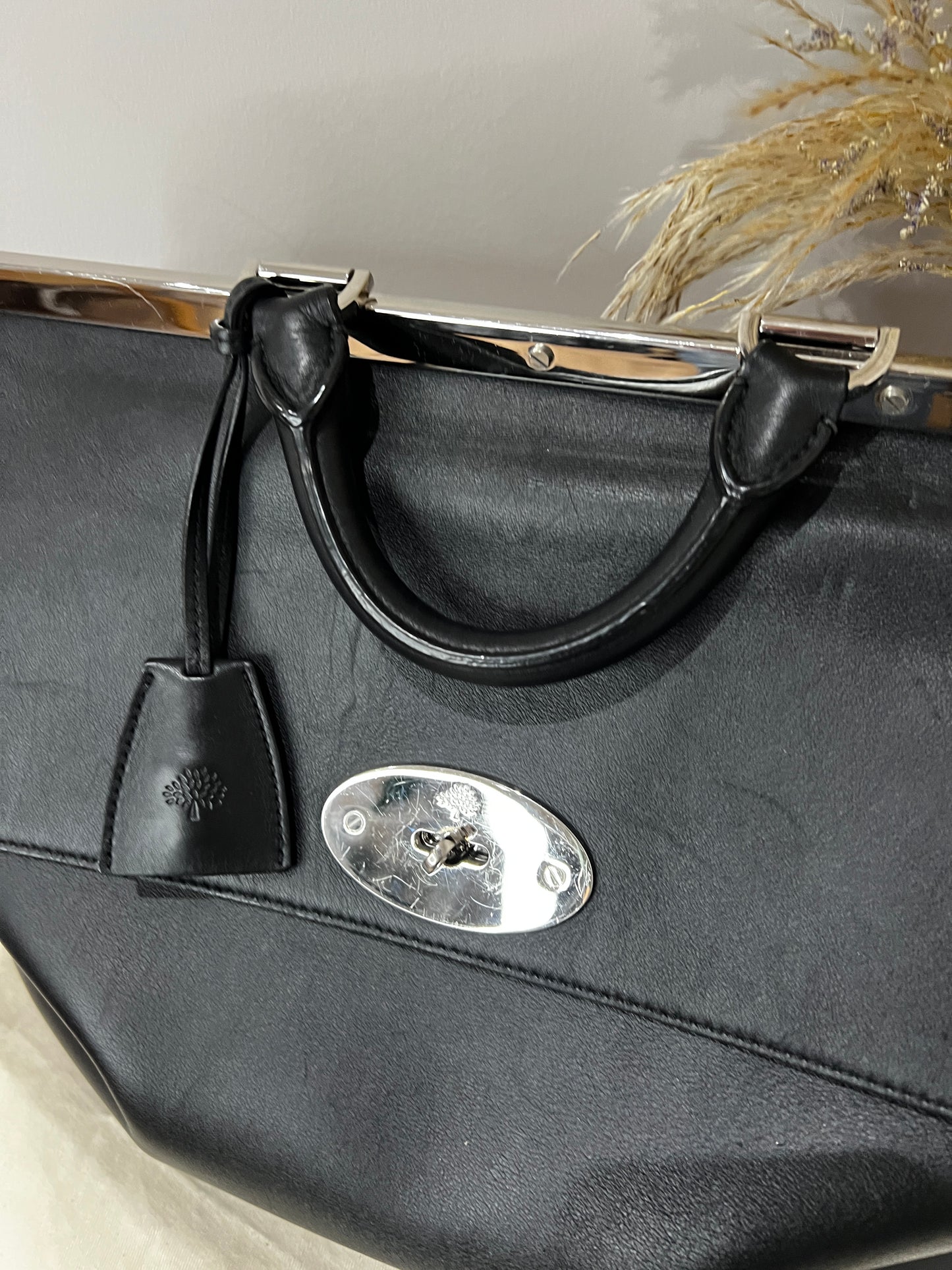 Mulberry Large Black Suffolk Bag