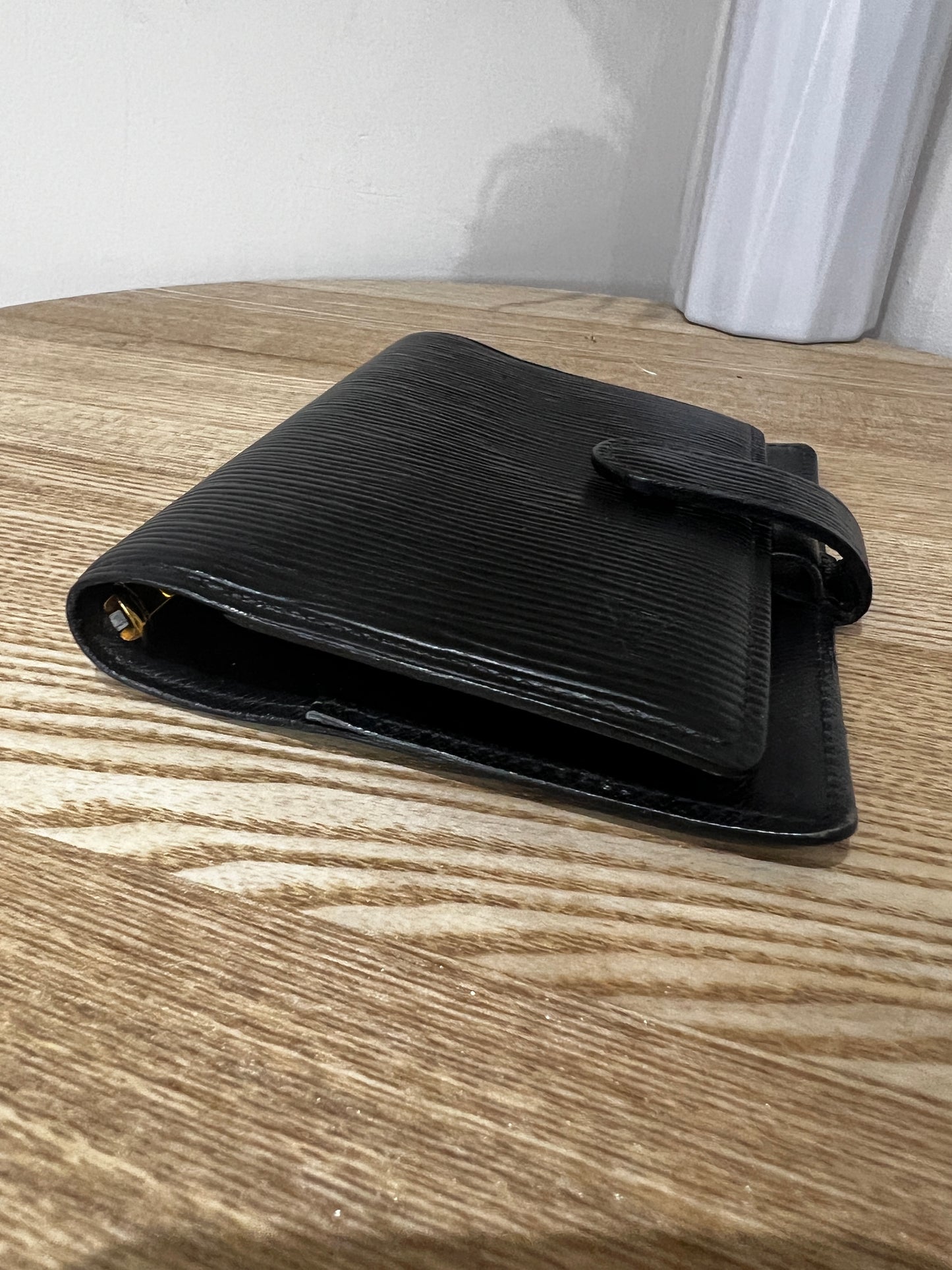 Louis Vuitton Black Epi Leather Agenda Diary Organiser Cover, Small