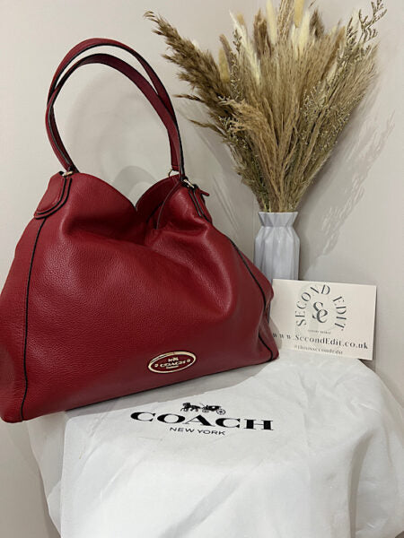 Coach Edie Hobo Tote, Red - Second Edit
