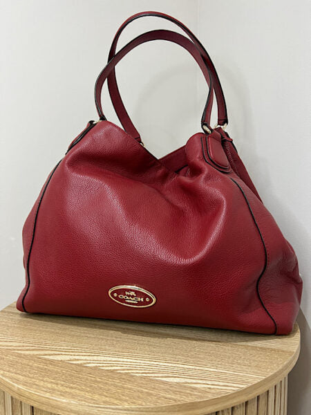 Coach Edie Hobo Tote, Red - Second Edit