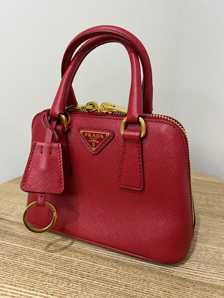Prada Mini Promenade Saffiano Bag with Strap - Second Edit