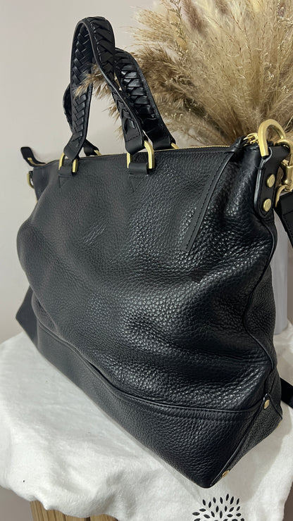 Mulberry Black Pebbled Leather Effie Tote