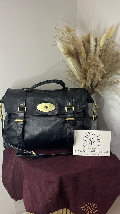 Mulberry Black Oversized Buffalo Alexa