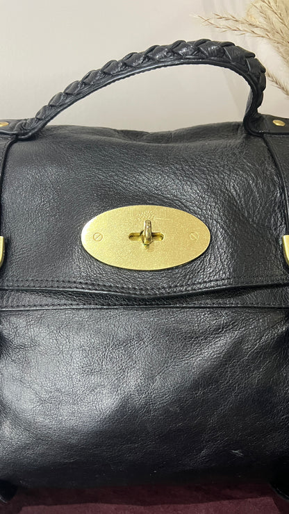 Mulberry Black Oversized Buffalo Alexa