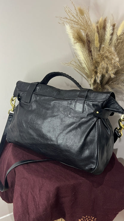Mulberry Black Oversized Buffalo Alexa
