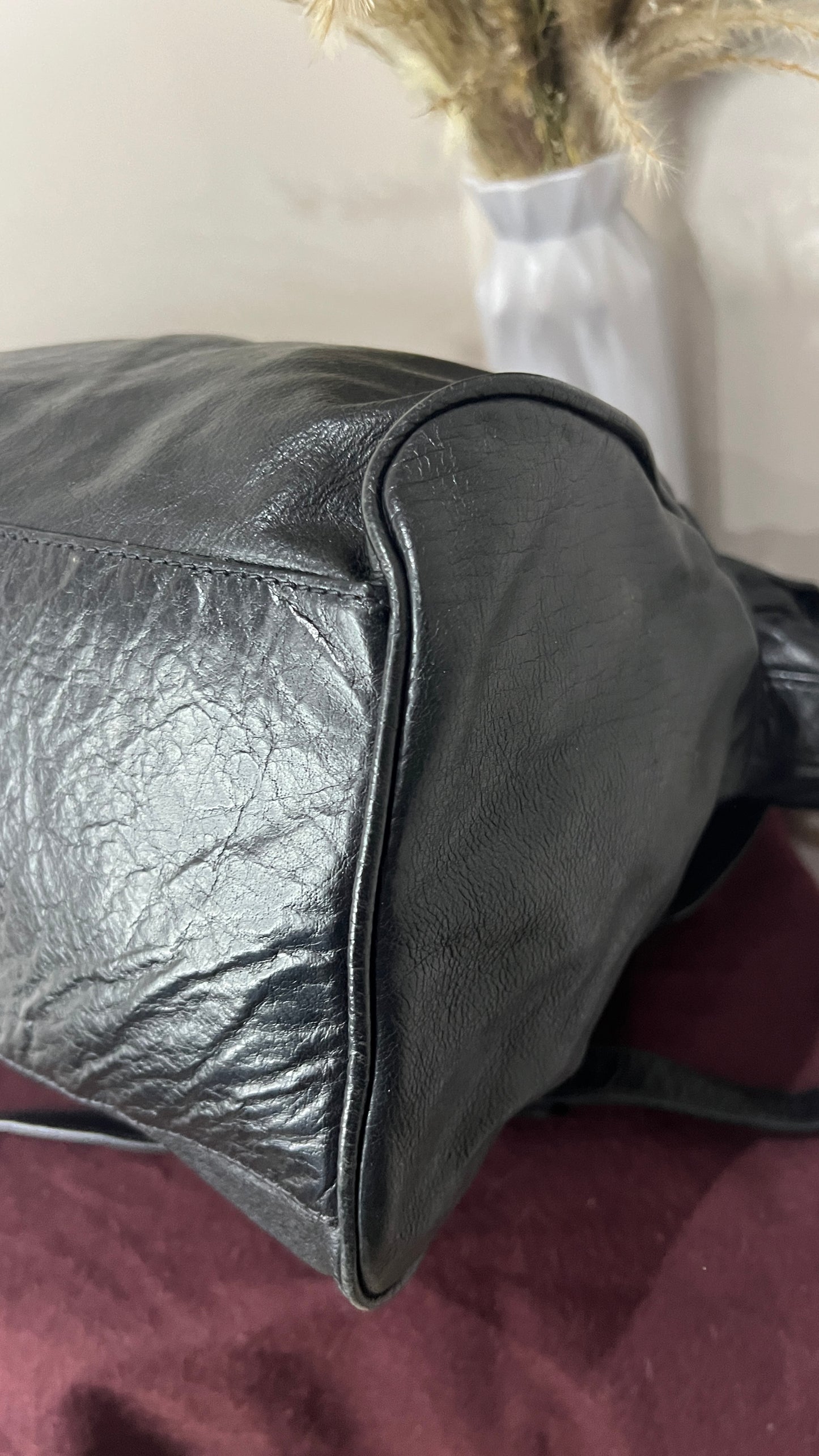 Mulberry Black Oversized Buffalo Alexa