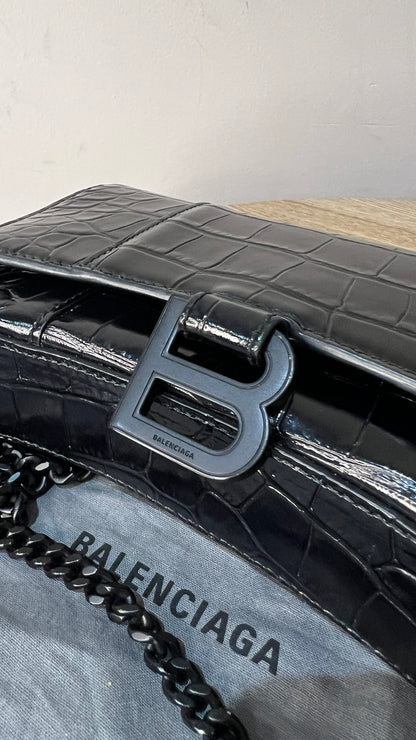 Balenciaga Hourglass Wallet on Chain Bag