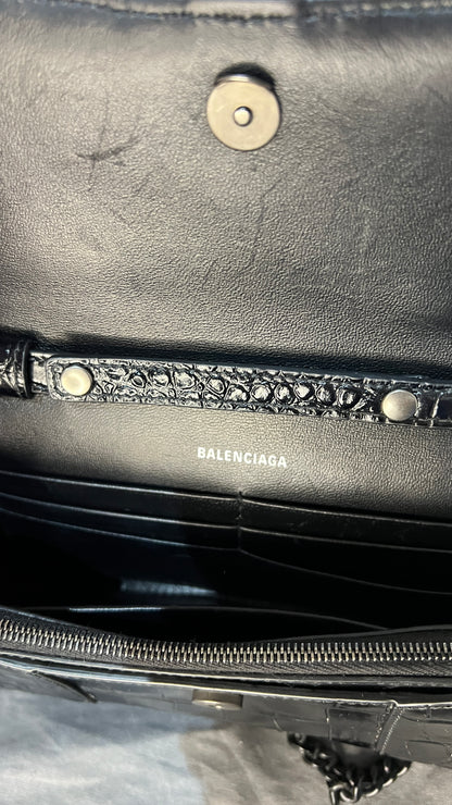 Balenciaga Hourglass Wallet on Chain Bag