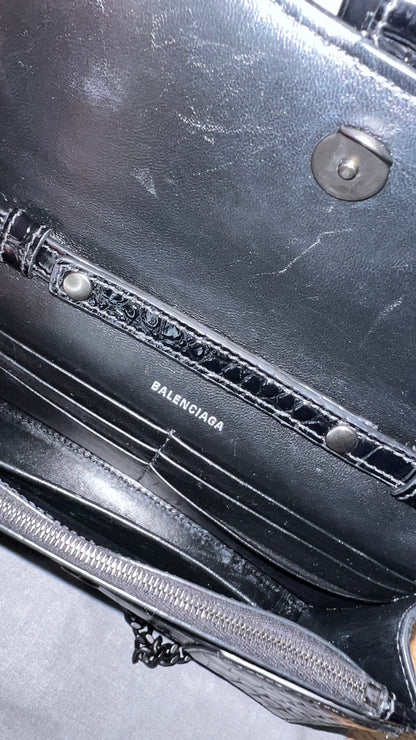 Balenciaga Hourglass Wallet on Chain Bag