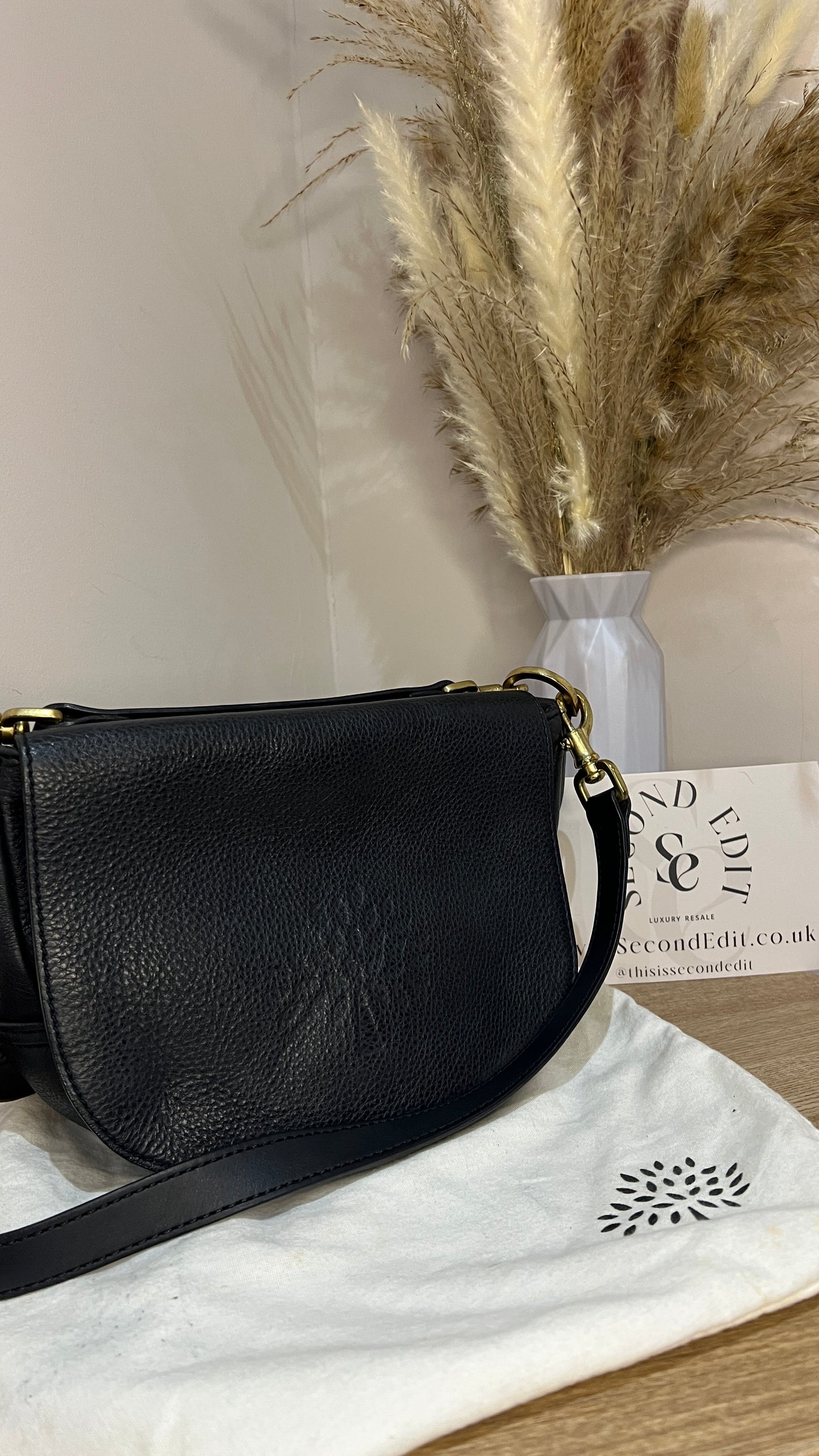 Mulberry Effie Black Crossbody Bag