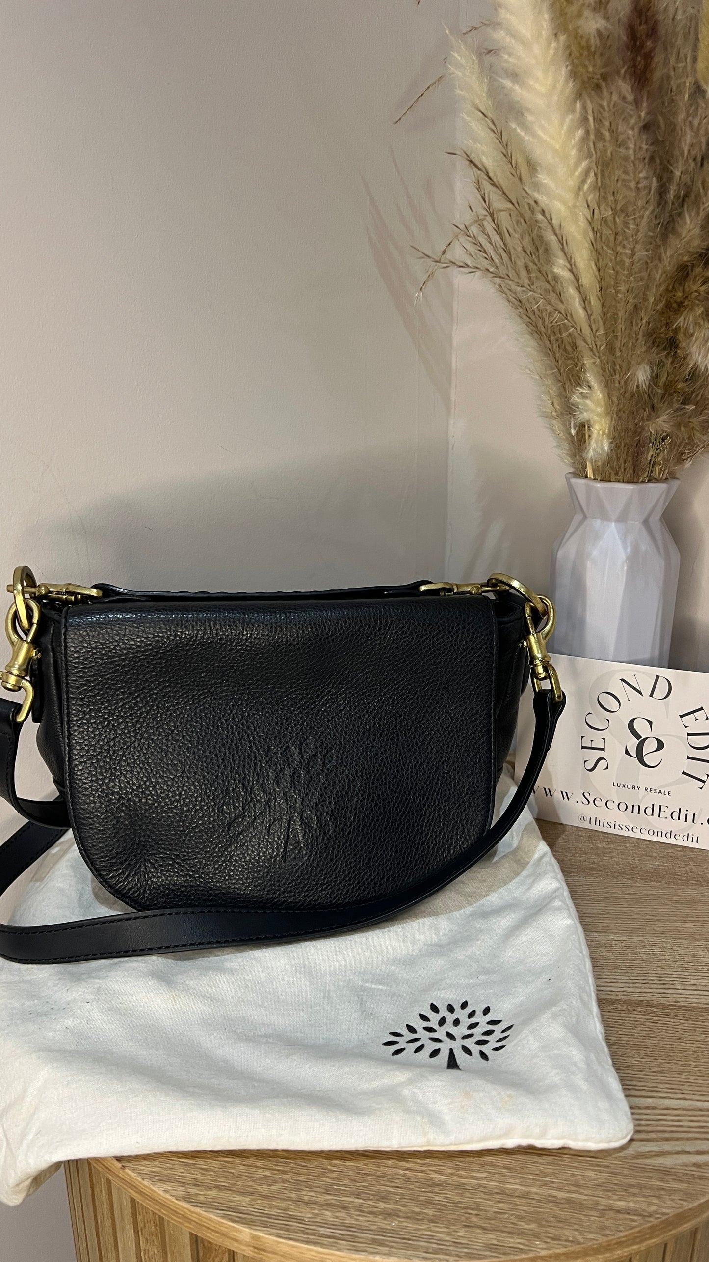 Mulberry Effie Black Crossbody Bag