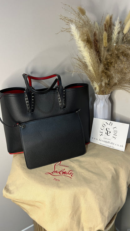 Christian Louboutin Small Stud Leather Cabata Tote