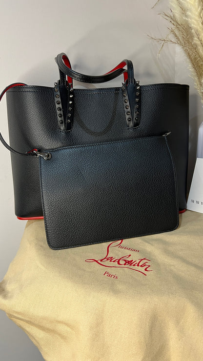 Christian Louboutin Small Stud Leather Cabata Tote