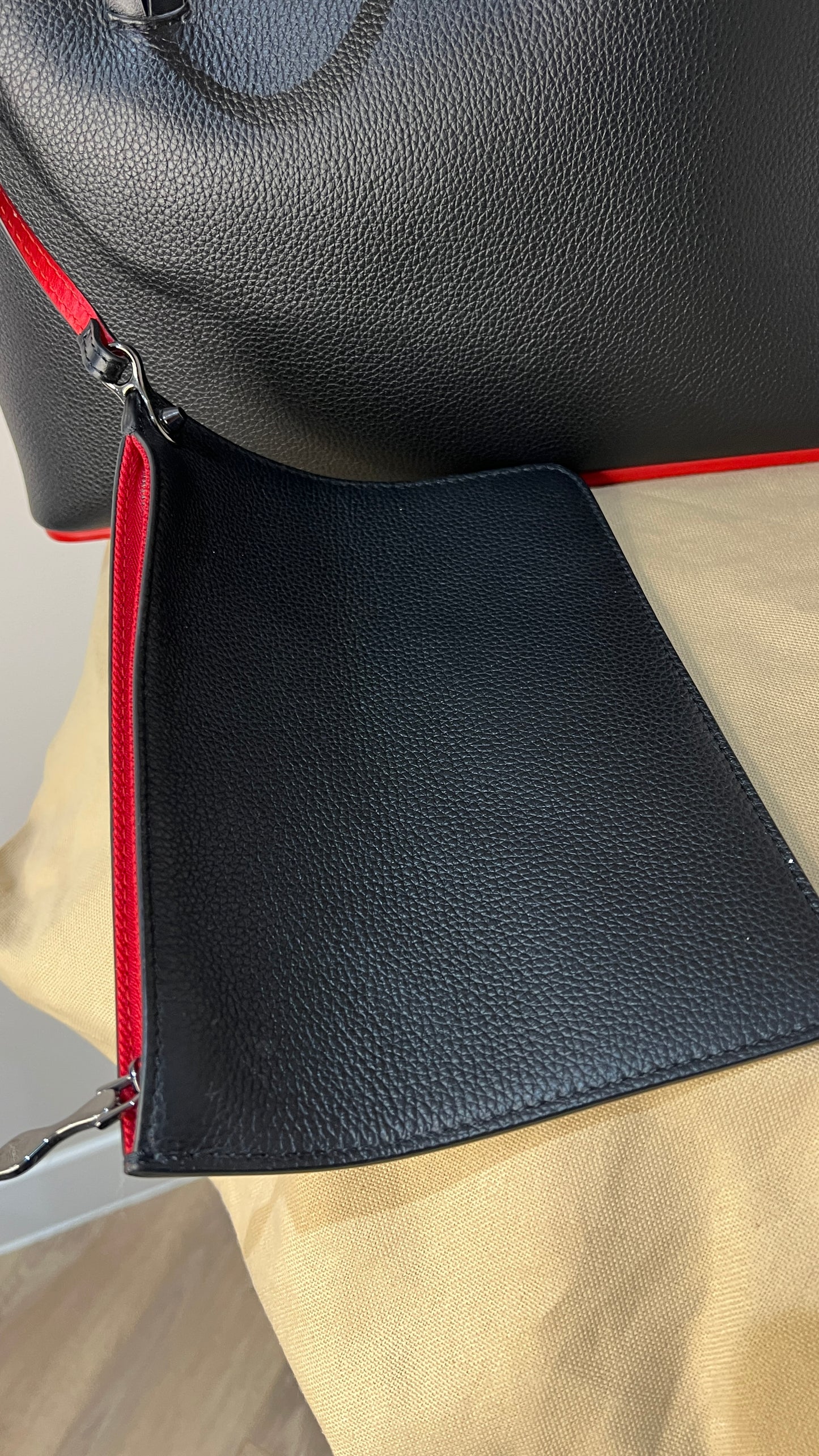 Christian Louboutin Small Stud Leather Cabata Tote