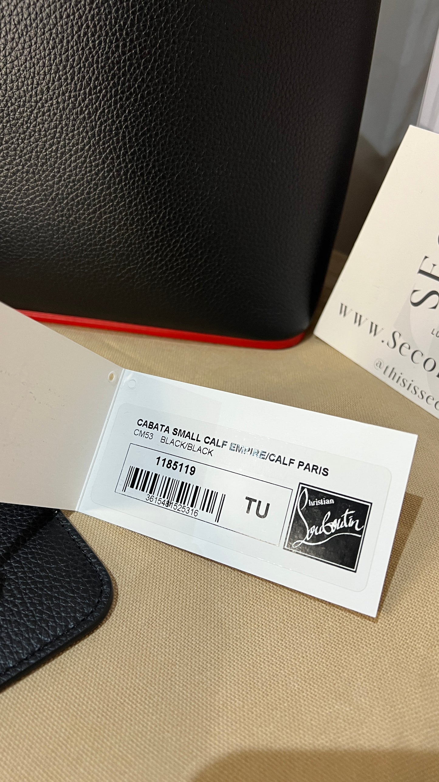 Christian Louboutin Small Stud Leather Cabata Tote