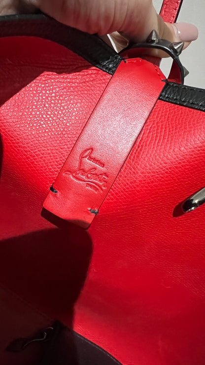 Christian Louboutin Small Stud Leather Cabata Tote