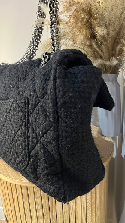 Chanel XXL 2.55 Reissue Tweed Flap Bag