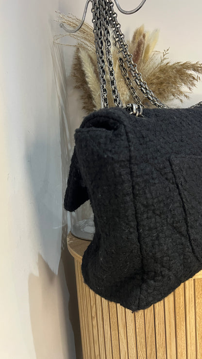 Chanel XXL 2.55 Reissue Tweed Flap Bag