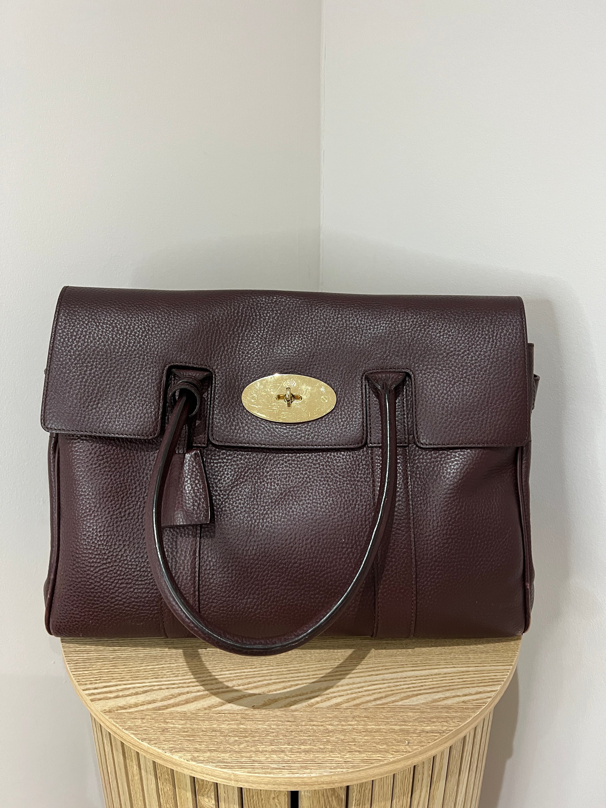 Mulberry Oxblood Bayswater Tote Bag - Second Edit