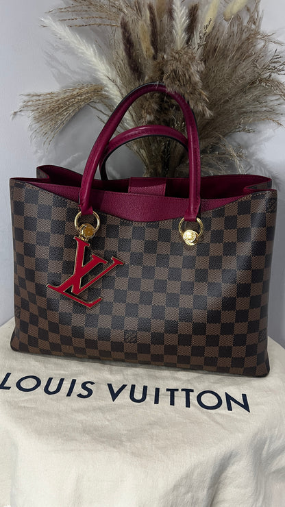 Louis Vuitton Damier Ebene Riverside Tote Bag
