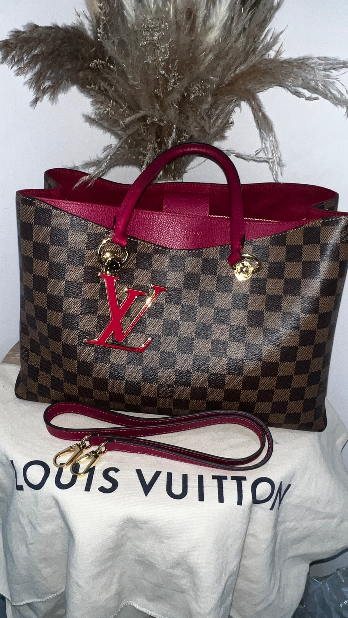 Louis Vuitton Damier Ebene Riverside Tote Bag