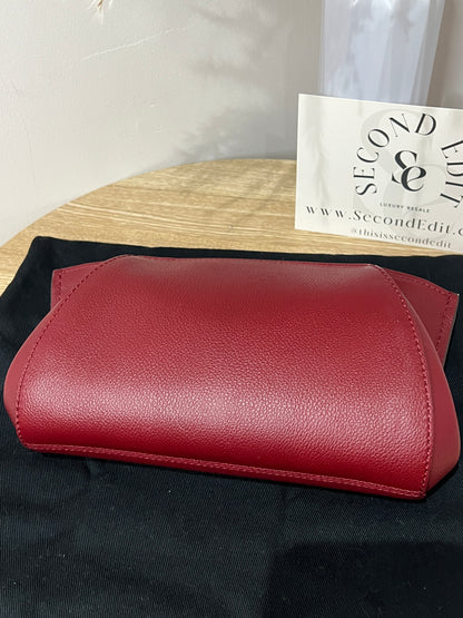 Cartier Red Leather C De Cartier Clutch Bag