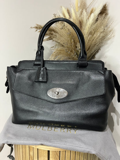 Mulberry Blenheim Small Leather Tote in Black