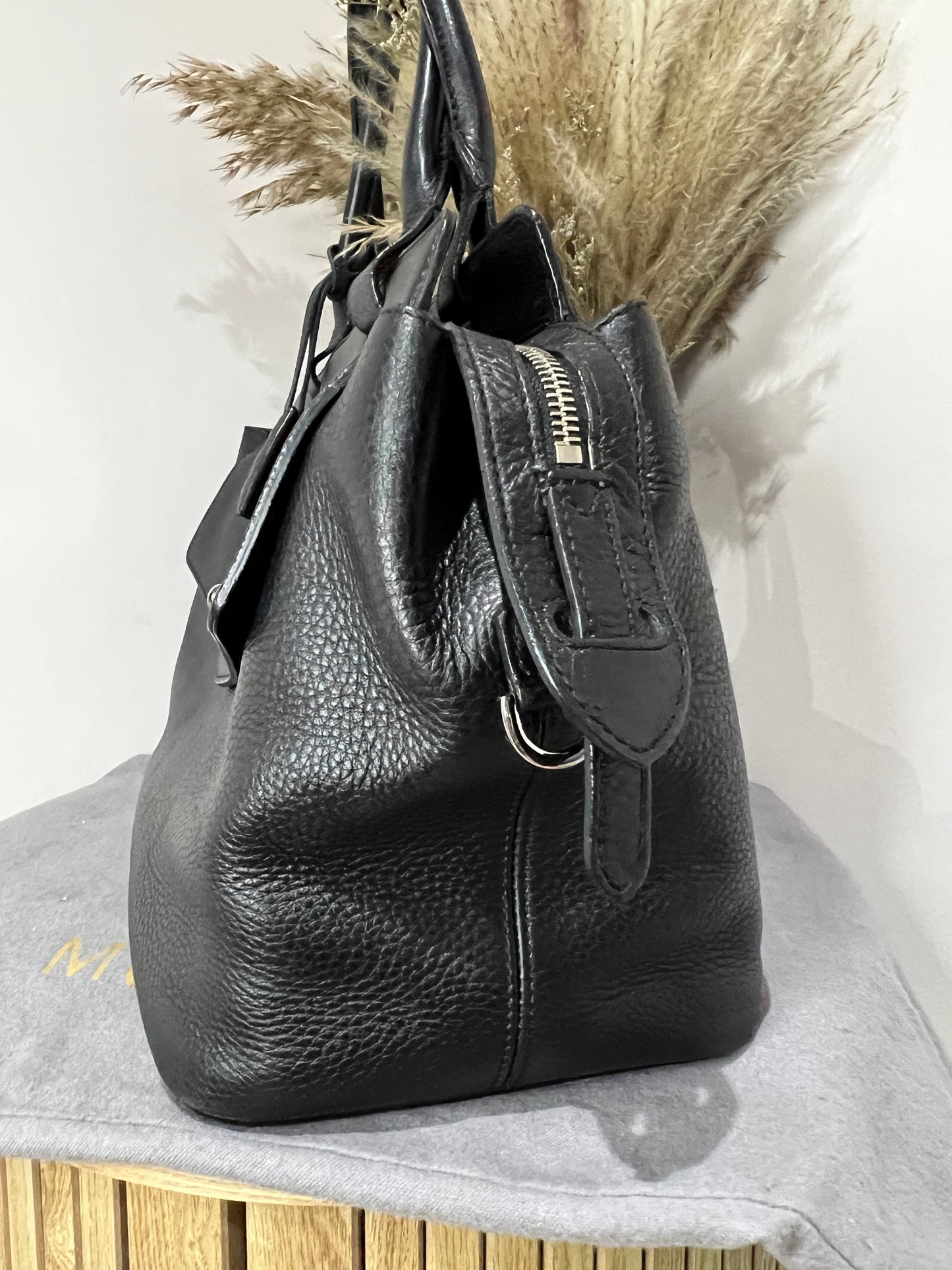 Mulberry Blenheim Small Leather Tote in Black