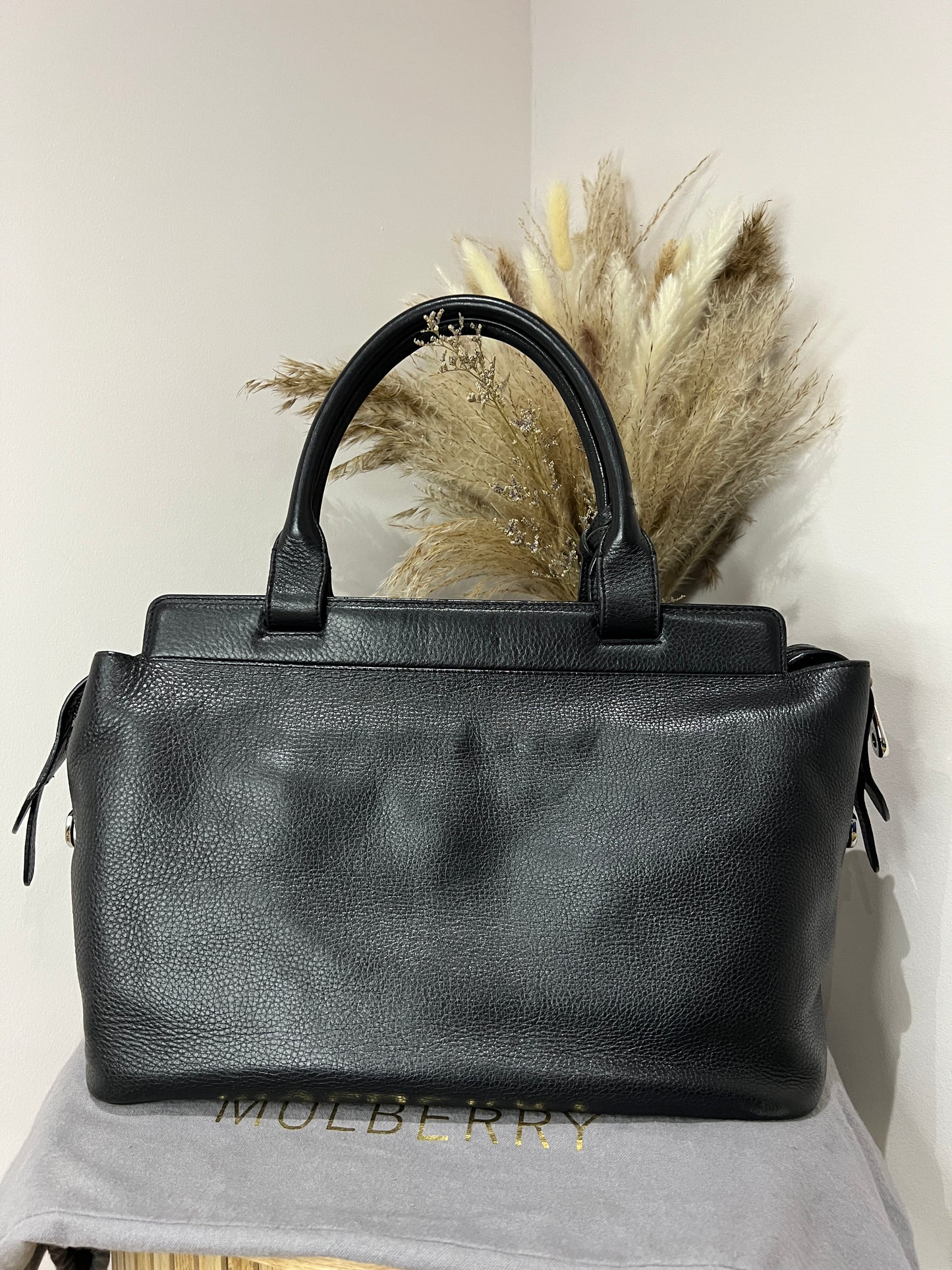 Mulberry Blenheim Small Leather Tote in Black