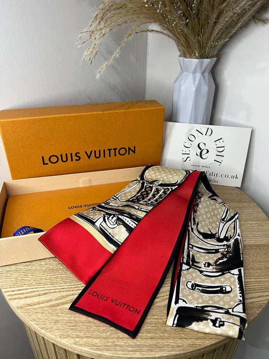 Louis Vuitton Monogram Trunk Bandeau Scarf