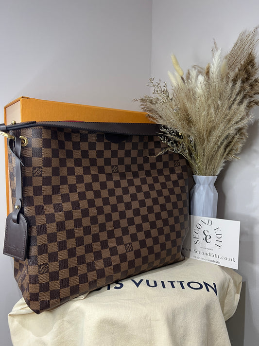 Louis Vuitton Graceful MM Tote in Damier Ebene