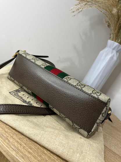 Gucci GG Supreme Small Ophidia Round Top Crossbody Bag