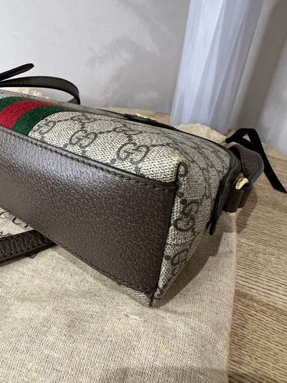 Gucci GG Supreme Small Ophidia Round Top Crossbody Bag